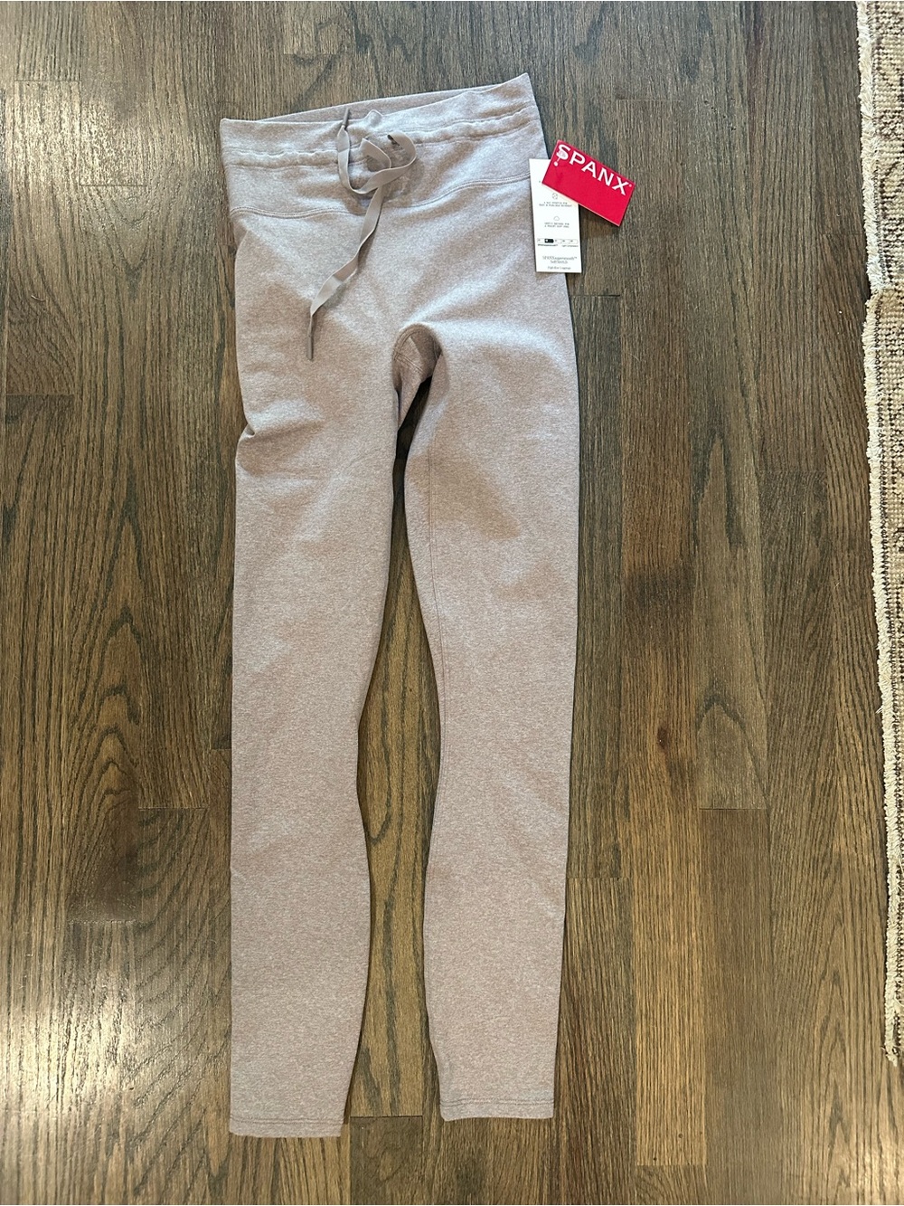 SPANX Costal fog heathered Drawstring Leggings